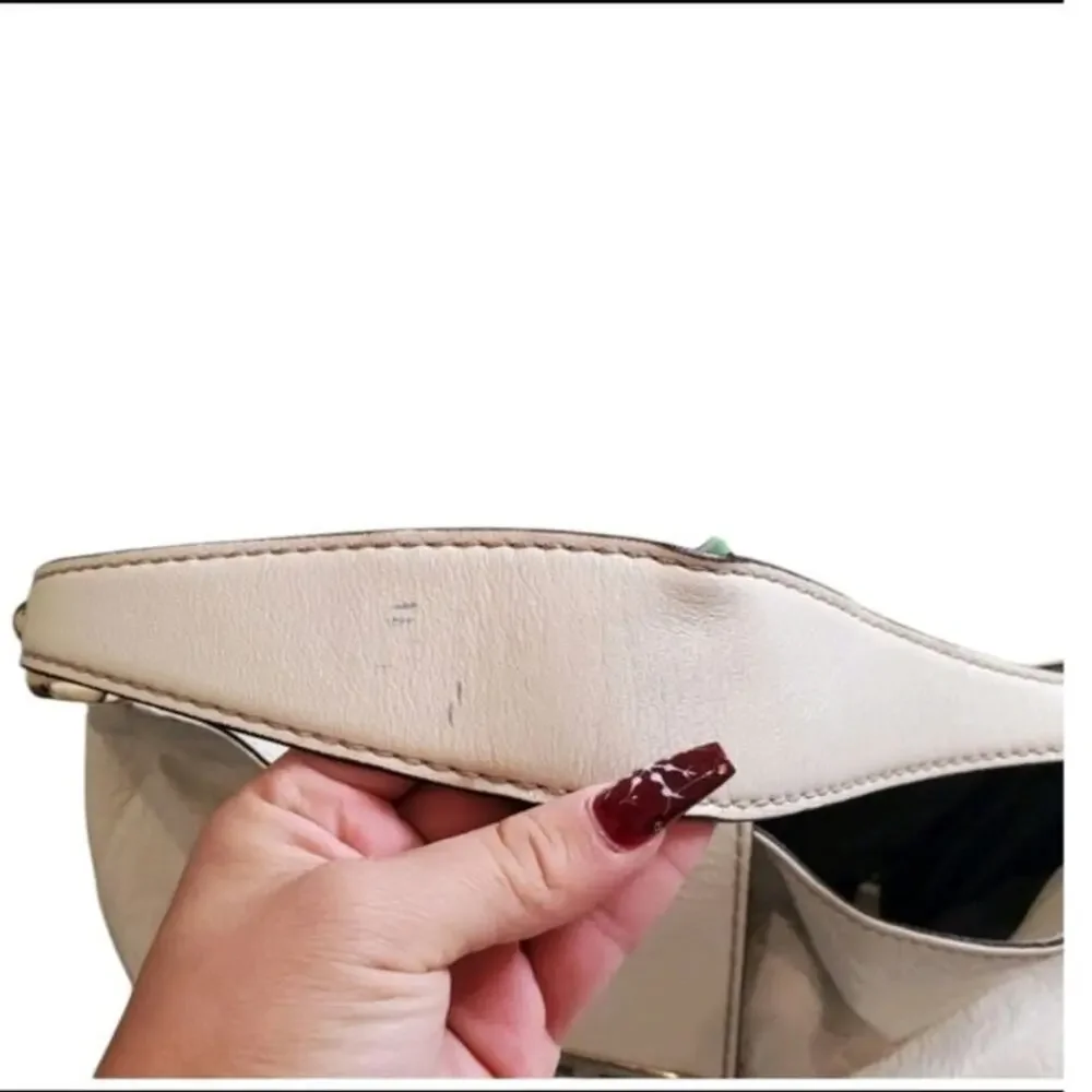 Gucci Guccissima Hobo Leather GG Monogram Off White Medium Bag